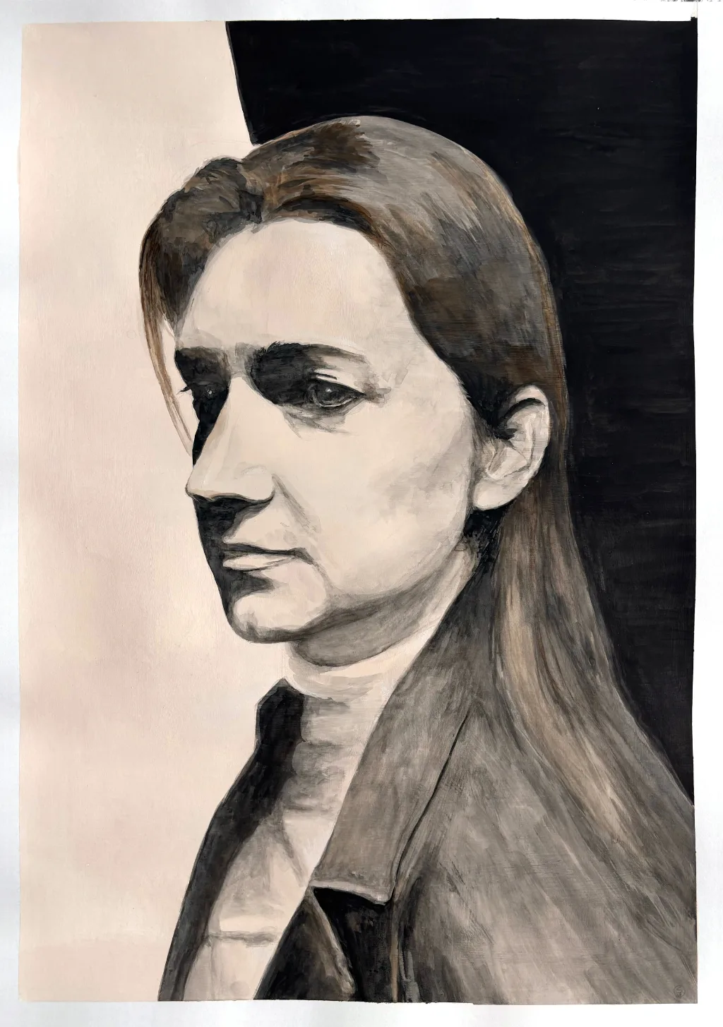 Zelfportret S — Gemengede technieken
